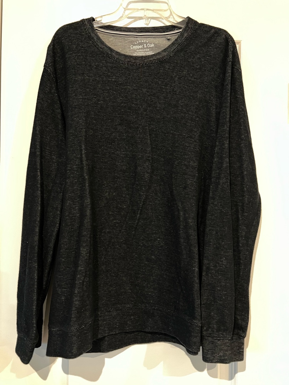 Men’s Legacy Copper & Oak Supply Co Gray/Black Waffle Shirt. Size XXL. Pre-owned